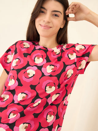 Vivid Petals Shorts Set