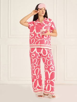 Floral Impact Wide Pyjama Set
