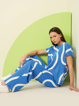 Flowy Swirl Wide Leg Coord Set
