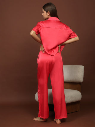 Aurora Flow Cropped Wide Leg Pyjama Set