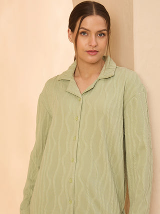 Elegant wave Wide Pyjama Set