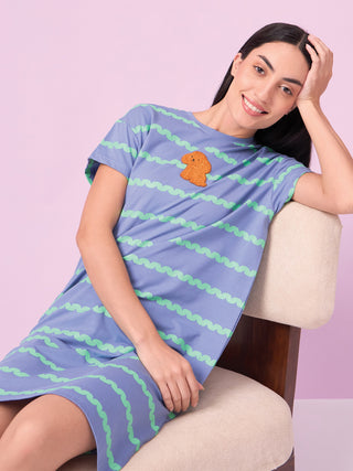 CottonEase<sup>TM</sup> Wavy Poodle Nightdress