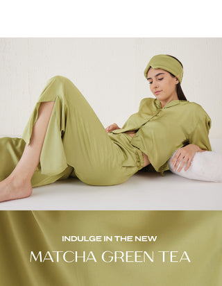 Silky Collection Green Pyjamas