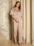 Aurora Flow Cropped Wide Leg Pyjama Set - Star Dust