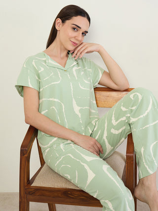 Swirl Vibe Wide Pyjama Set