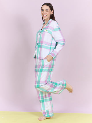 Snoopy Soft Checks Palazzo Set