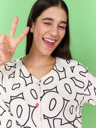 Snoopy Nap Notes Shorts Set