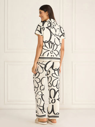 Floral Impact Wide Pyjama Set