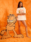 TerryFlex™ Garfield Why the Not Oversized Tee - Swan White