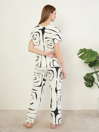 Swirl Vibe Wide Pyjama Set