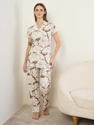 Graphic Bloom Pyjama Set
