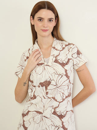 Graphic Bloom Pyjama Set