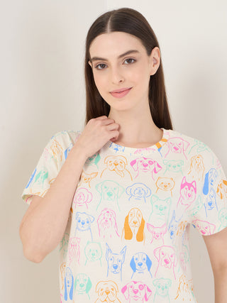 Paw Doodles  Shorts Set