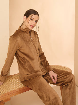Plush Velour Tracksuit