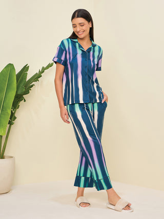 Radiant Strokes Wide Pyjama Set