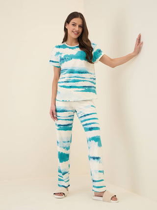 Aqua Drift Pyjama Set