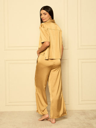 Aurora Flow Cropped Wide Leg Pyjama Set