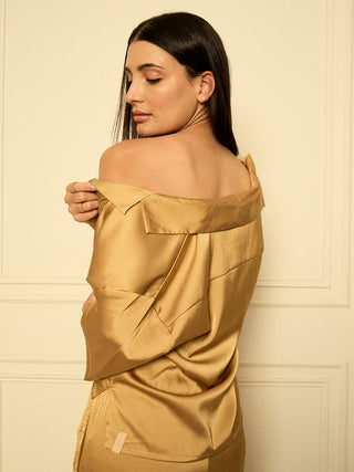 Aurora Flow Cropped Wide Leg Pyjama Set