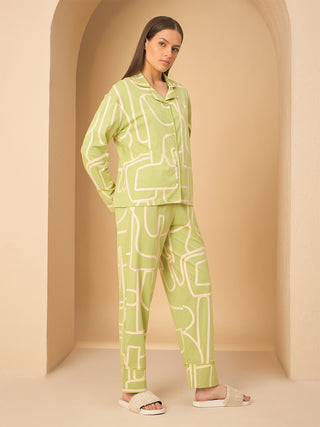 Soft Abstract Pyjama Set