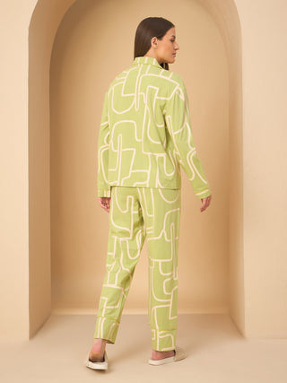Soft Abstract Pyjama Set