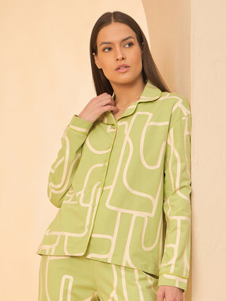 Soft Abstract Pyjama Set