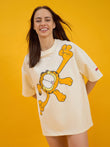 Garfield Lazy Day Oversized Tee - Vanila Ice