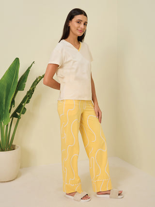 Abstract Wave Wide Pyjama Set