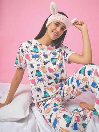 Cheerful Graphic Wide Pyjama Set