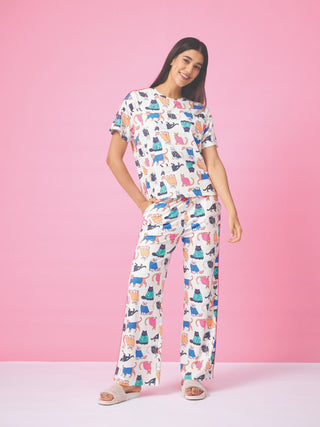 Cheerful Graphic Wide Pyjama Set