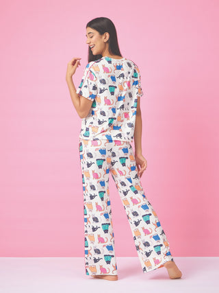 Cheerful Graphic Wide Pyjama Set