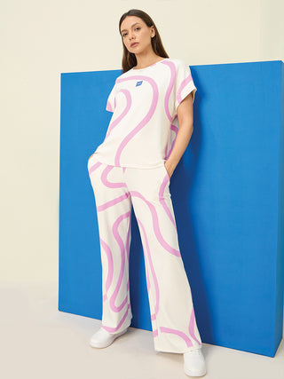 Flowy Swirl Wide Leg Coord Set