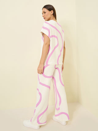 Flowy Swirl Wide Leg Coord Set