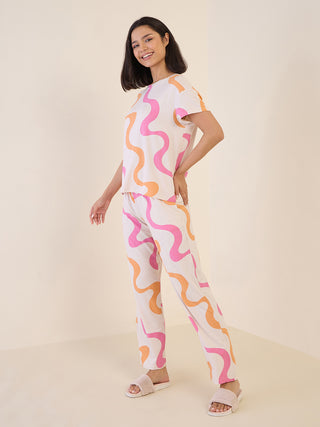 Simply Lazy Wavy Dreams Pyjama Set