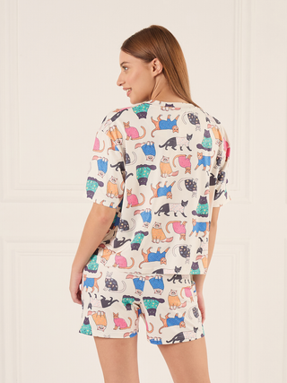 SoftCloud<sup>TM</sup> Live Love Meow Shorts Set
