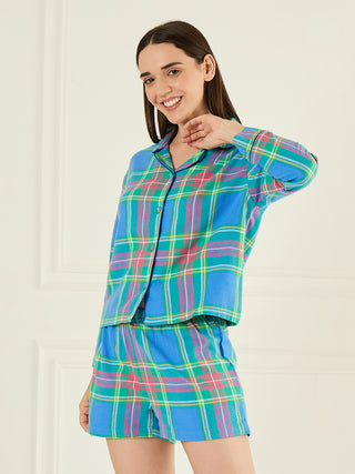 Slumber Grid Shorts Set