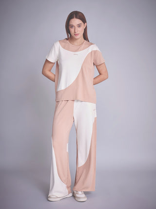 Curved Block Wide Leg Coord Set