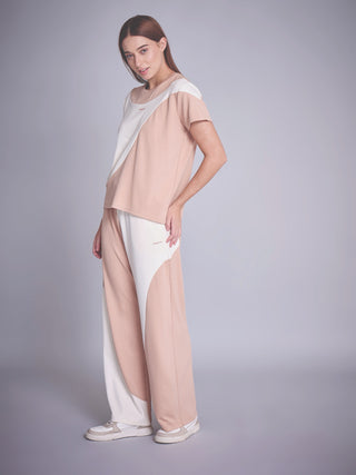 Curved Block Wide Leg Coord Set