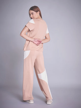 Curved Block Wide Leg Coord Set