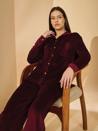 Winter Cord Wide Pyjama Set