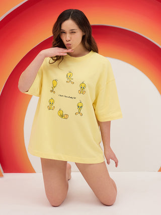 LazyLoop<sup>TM</sup> Looney Tunes Puddy Tat Oversized Tee