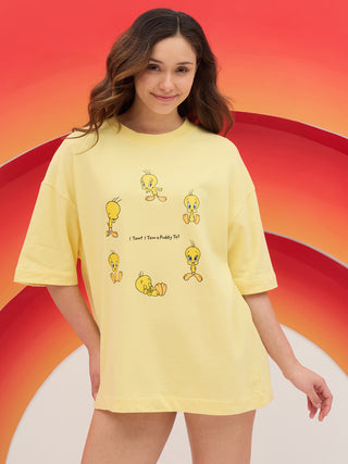 LazyLoop<sup>TM</sup> Looney Tunes Puddy Tat Oversized Tee