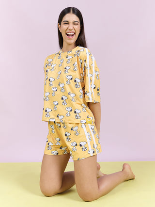 Snoopy Nap Squad Shorts Set