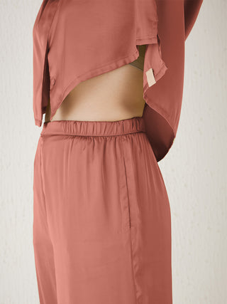 Signature Button Down Palazzo Pyjama Set