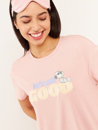 Snoopy All Good Ribbed Nightdress